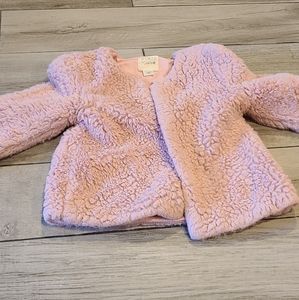 💘Spencer's by Jaclyn Smith girls pink Fuzzy jacket☀️🌷 💧 💕 🍂 🍎🍋🧁🎀🐯🐠🍓